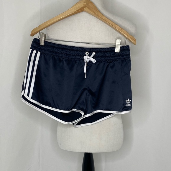 blue adidas shorts womens
